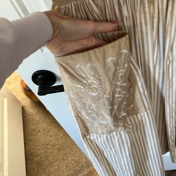 VINTAGE 50s/60s DRESS SZ XS BEIGE - Picture 2 of 4